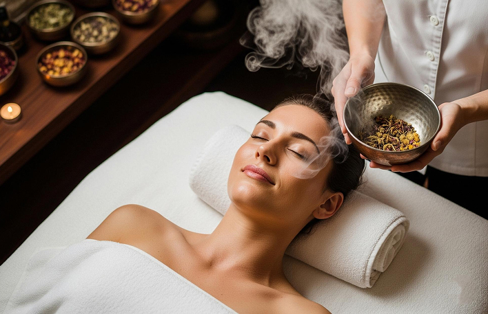 Hôte profitant d’un soin bien-être relaxant au Serenity Spa Hurghada
